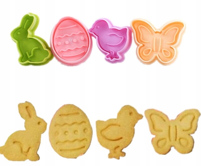 

Wykrawacze z tłoczkiem Wielkanoc Foremki Wykrawacz