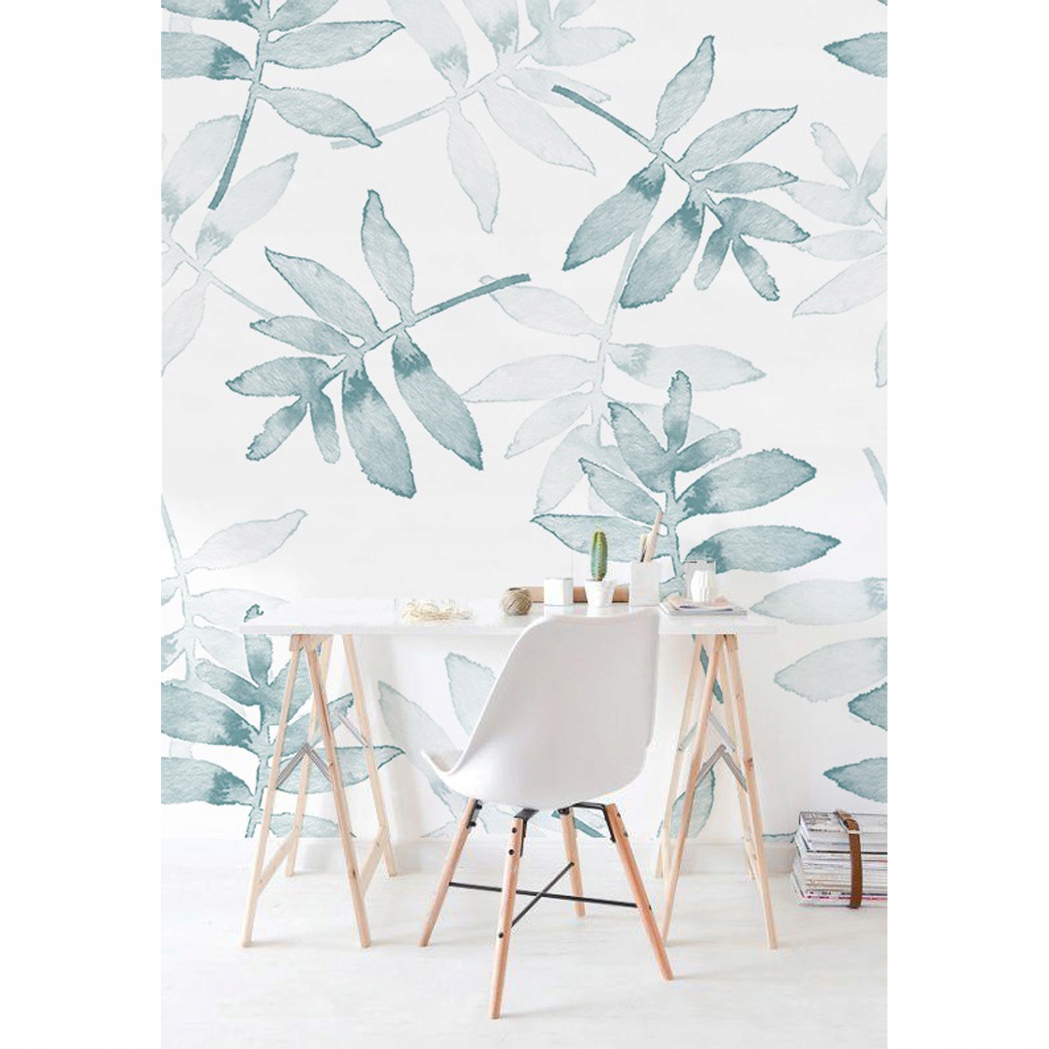 

Tapeta na ścianę Liście wzór tropikalny 250x104 cm