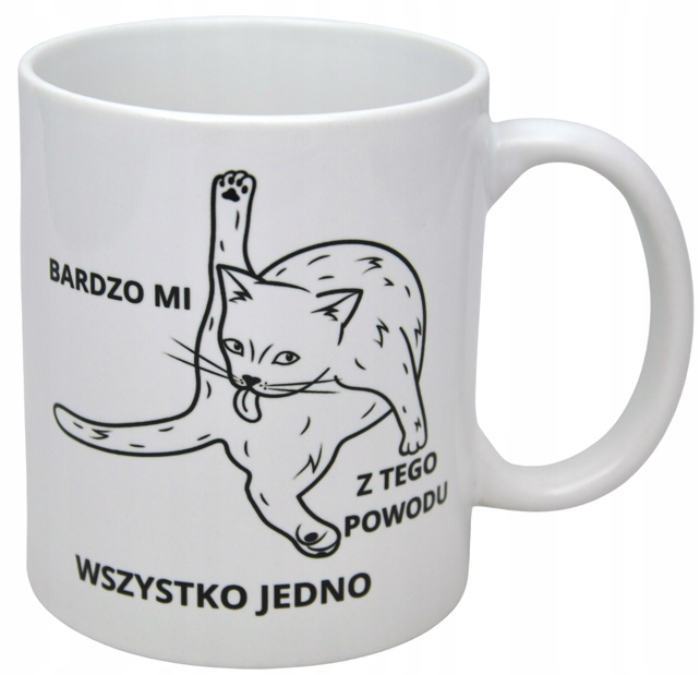 

Kubek Dla Fanów Zwierząt Kot Humor