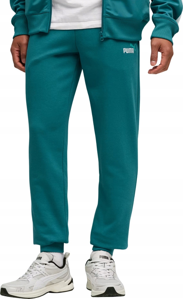 Pánské Kalhoty Puma Ess 2 Color NO.1 Logo Zelené 684714 41 vel. S