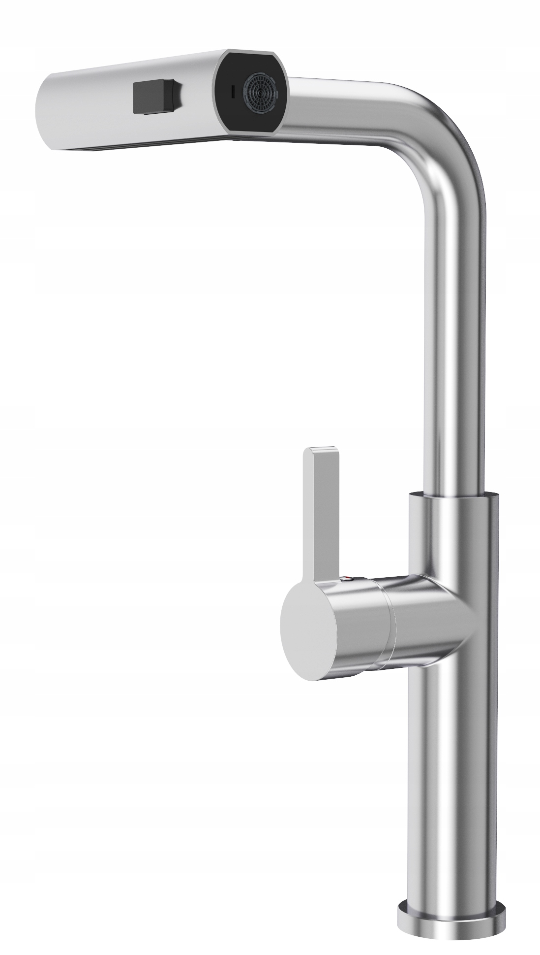 Strieborná Kuchynská Batéria S Výsuvným Výtokom, 3 Prúdy Vody, Kohútik Giro