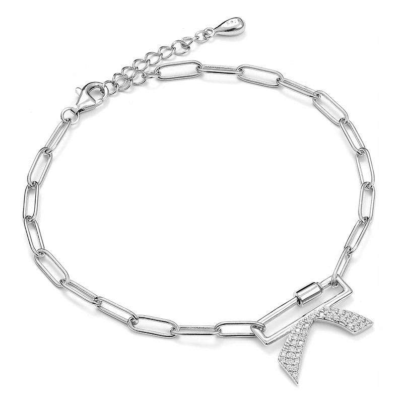 Stříbrný náramek Ag 925 s písmenem „k“ B05174