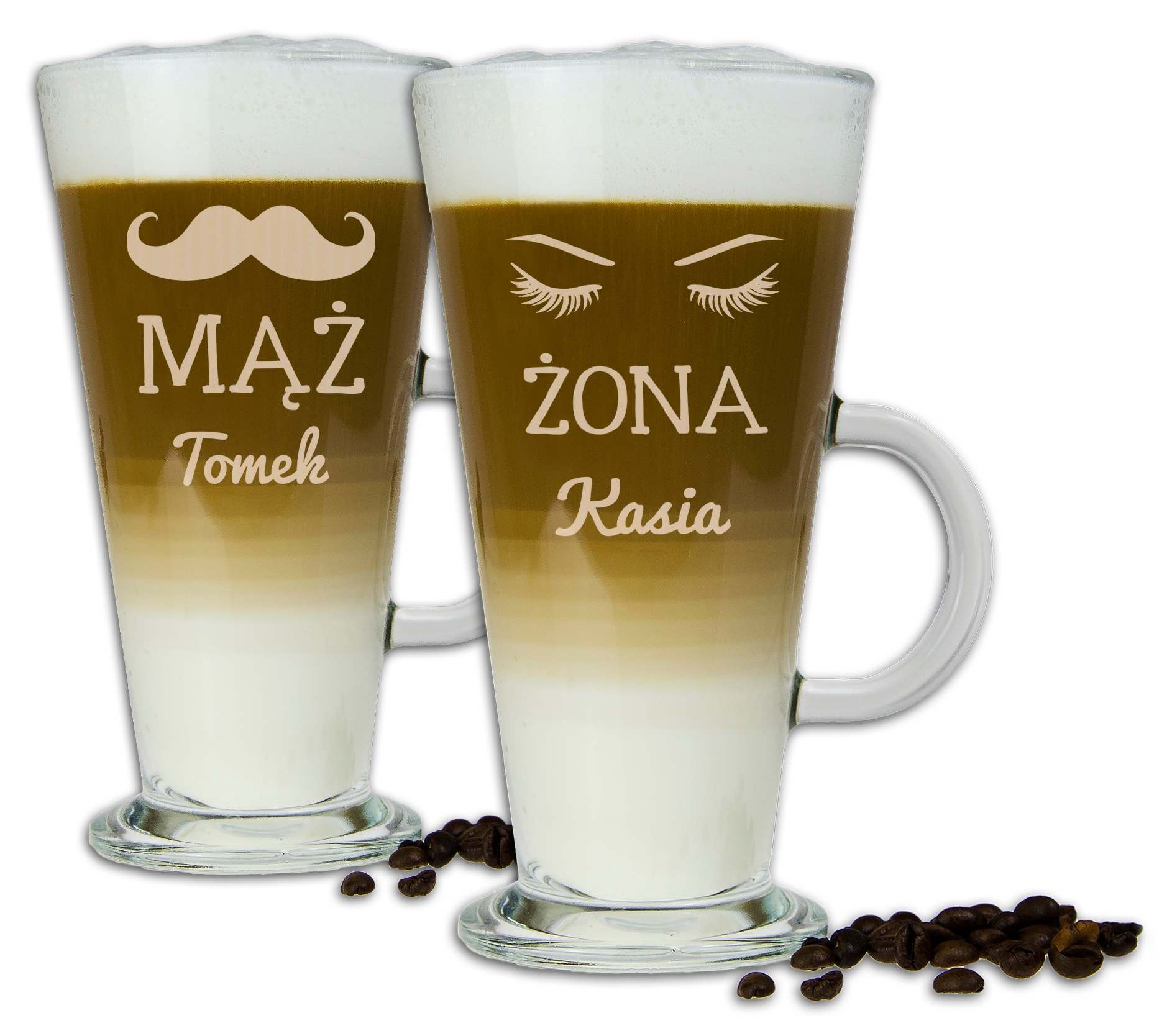 

Szklanki Latte Dla Par Żony Męża Z Grawerem 2szt