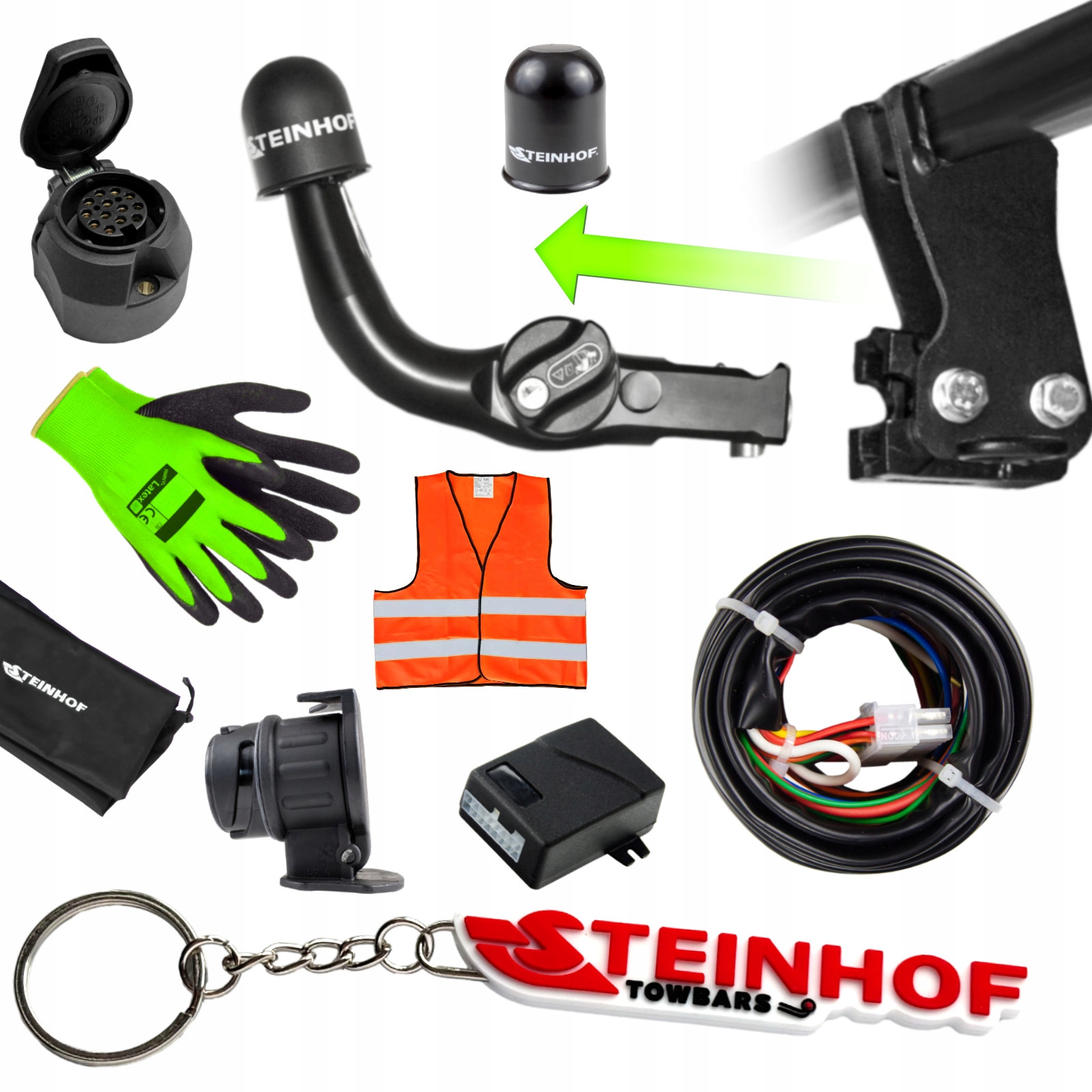 Odnímateľný hák pre Citroen Nemo Kombivan 08-18 Zväzok 13 Pin Modul
