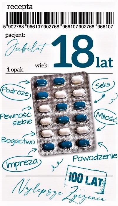 

Śmieszna Kartka 18 Urodziny dla Mężczyzny