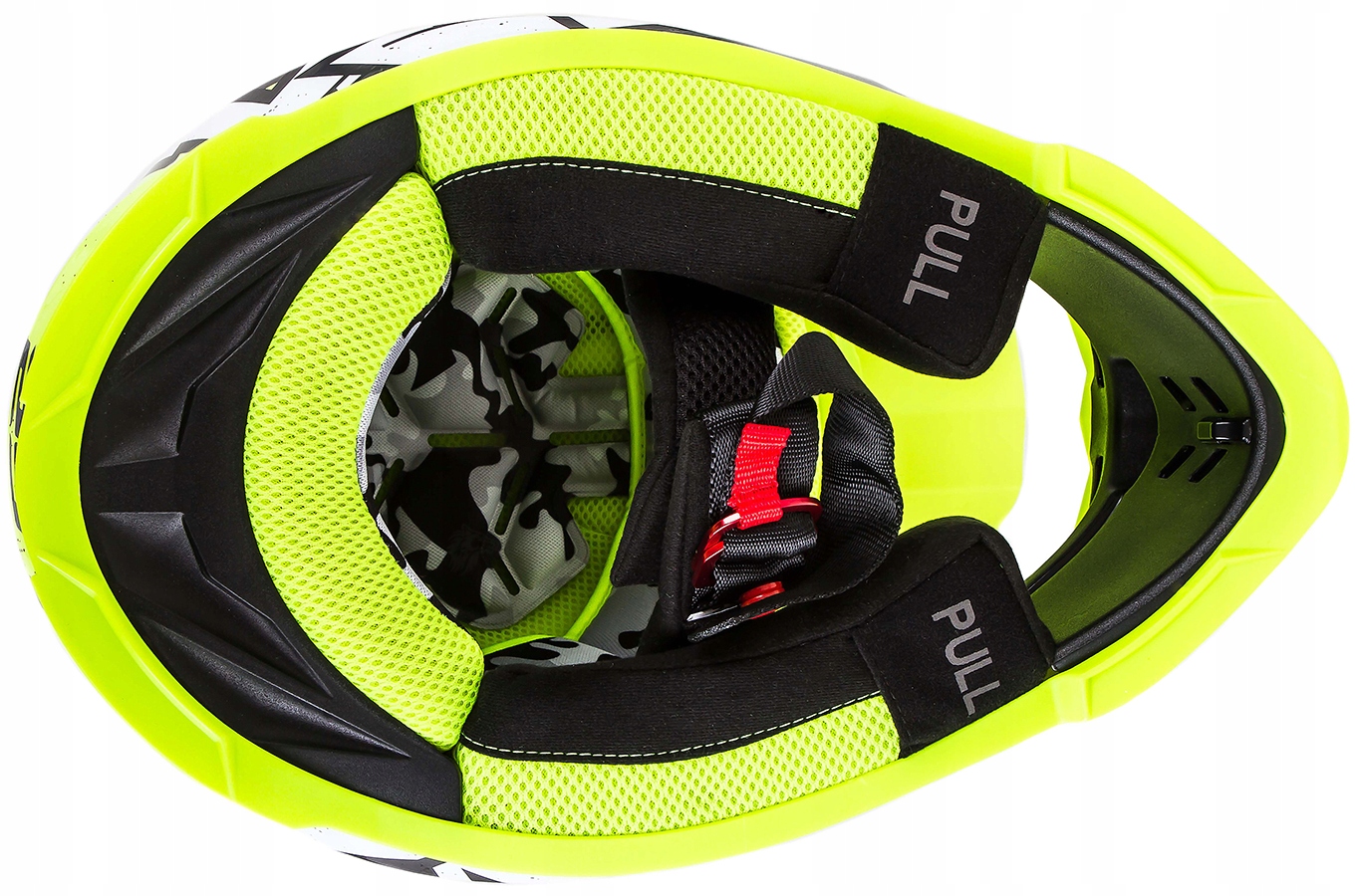 LS2 casque cross enduro quad trail MX437 FAST EVO CRUSHER noir fluo brillant