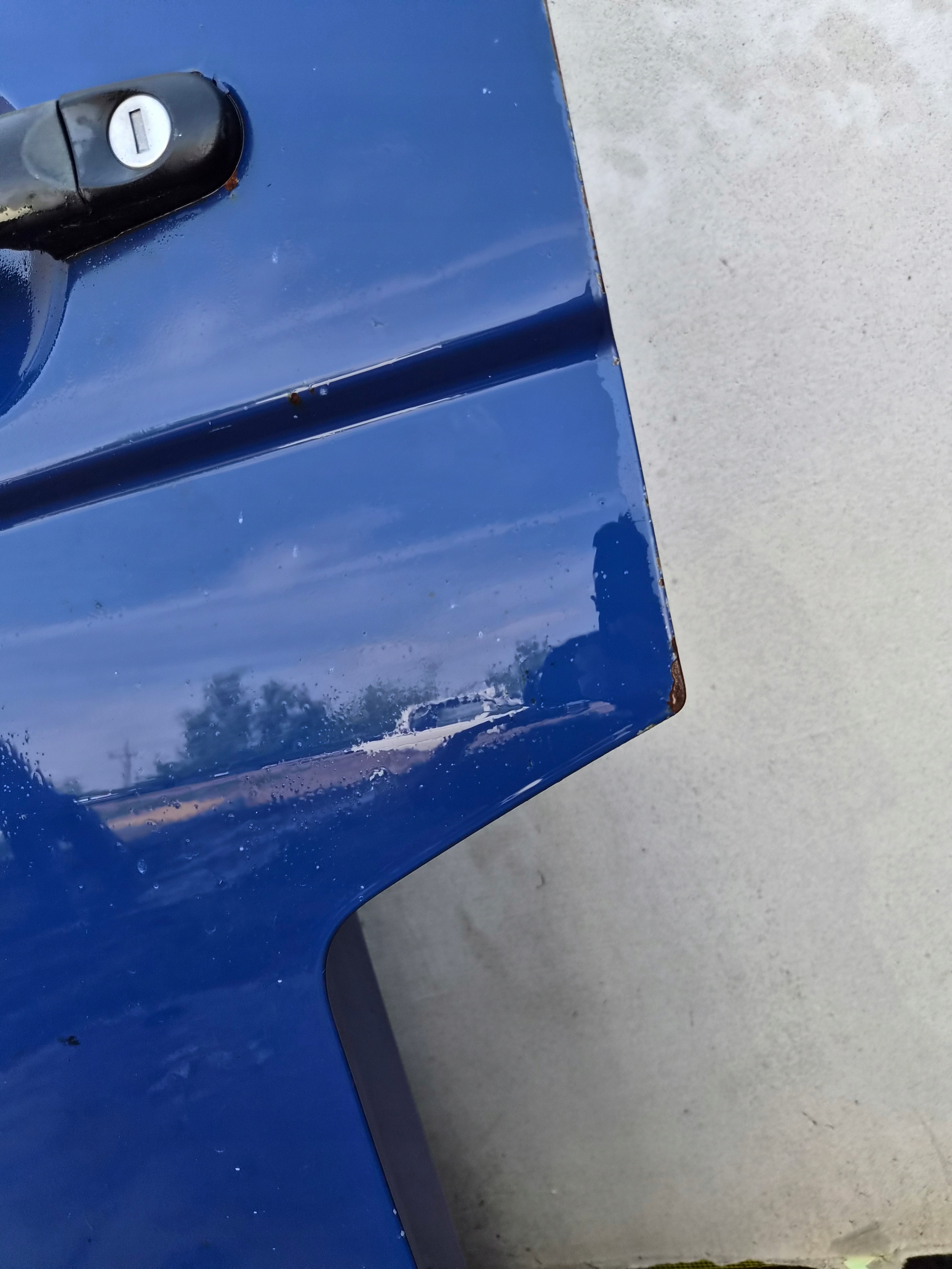 door front left VW T5 T5 LIFT front kierowca/ driver´s granatowe