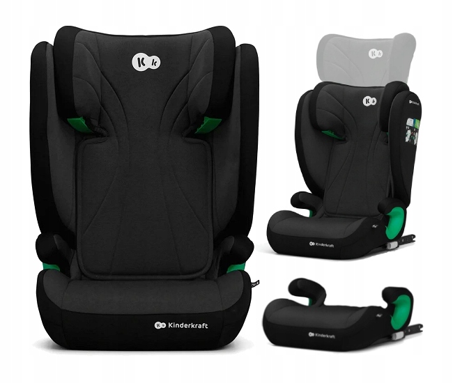 Kinderkraft Junior FIX2 Fotelik Samochodowy Isofix Dla Dziecka 15-36KG Adac