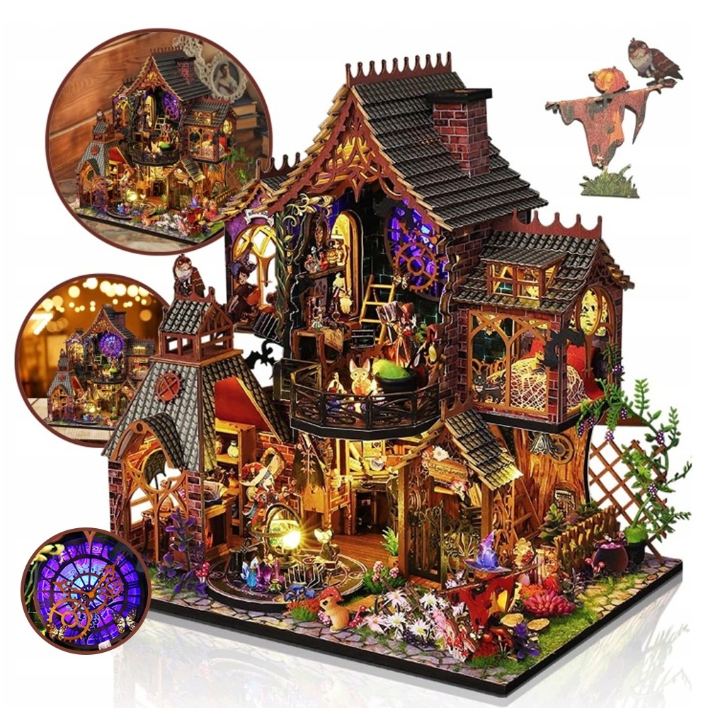 Zestawy Diy Do Budowy Miniaturowych Domków Dla Lalek Magiczny Domek