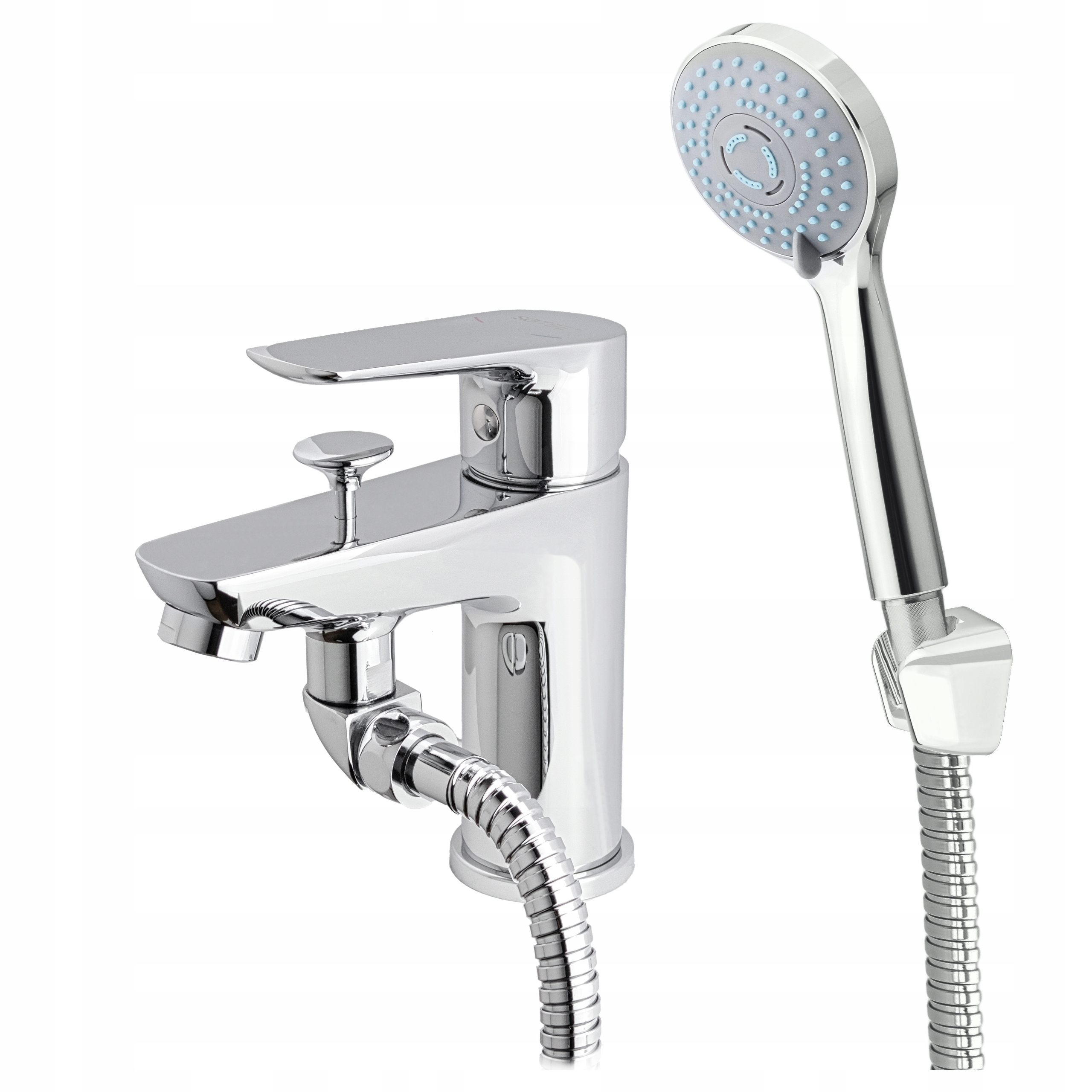 Stojanková vaňová batéria s 1 otvorom, jednootvorová, so sprchou na vaňu