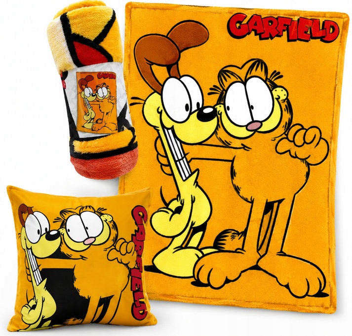 Koc Poduszka Garfield Cat Kot miękka dekoracyjna poszewka Garfild dziecięca
