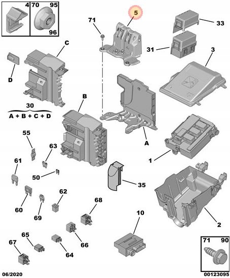 MOCOWANIE SKRZYNKI BEZPIECZNIKÓW OPEL COMBO E IV GRANDLAND X ZAFIRA D Typ samochodu Samochody dostawcze Samochody osobowe