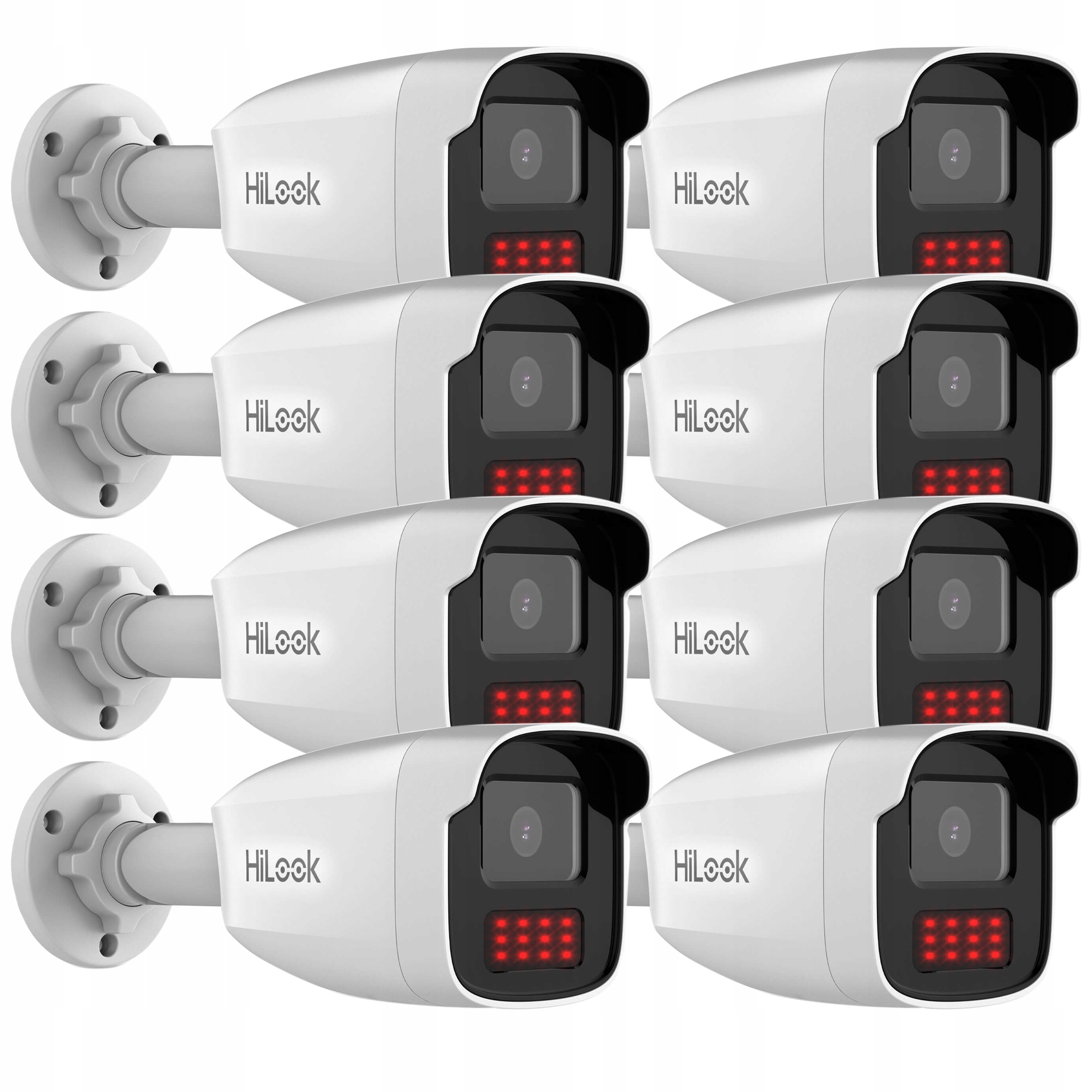 Sada tubusových Ip kamier 8x PCAM-B4-50IR Ir 50 m 4Mpx HiLook od Hikvision