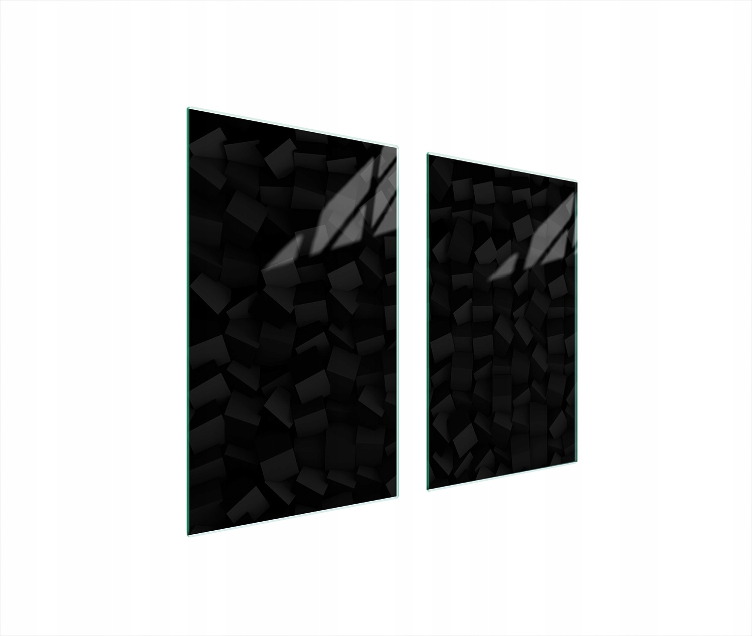 Skleněná Ochranná Deska Na Sporák 75x52 Černá Tvrzené Sklo