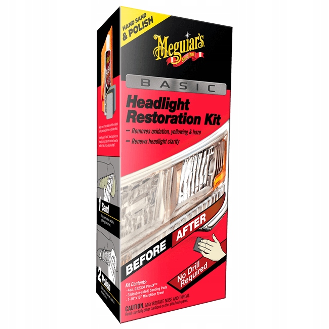 Renowacja reflektorów MEGUIARS Basic Headlight