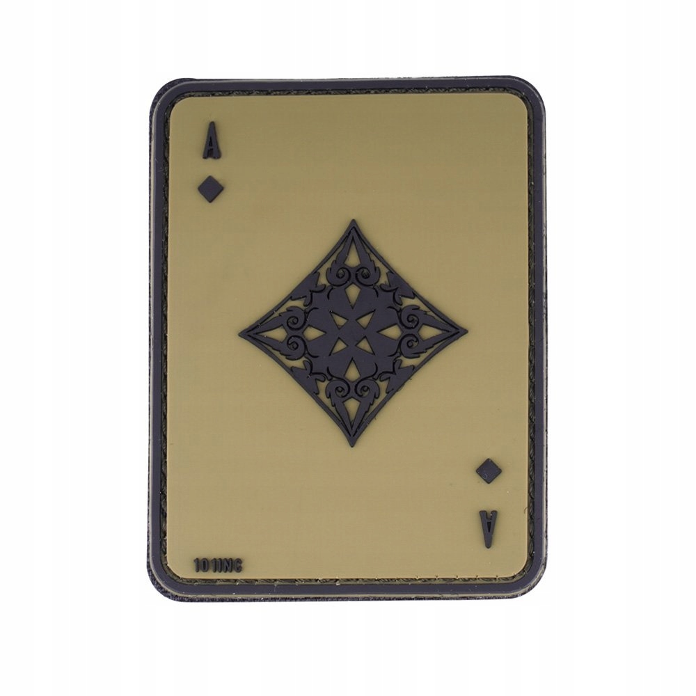 101 Inc. Naszywka 3D Ace of Diamonds Zielona