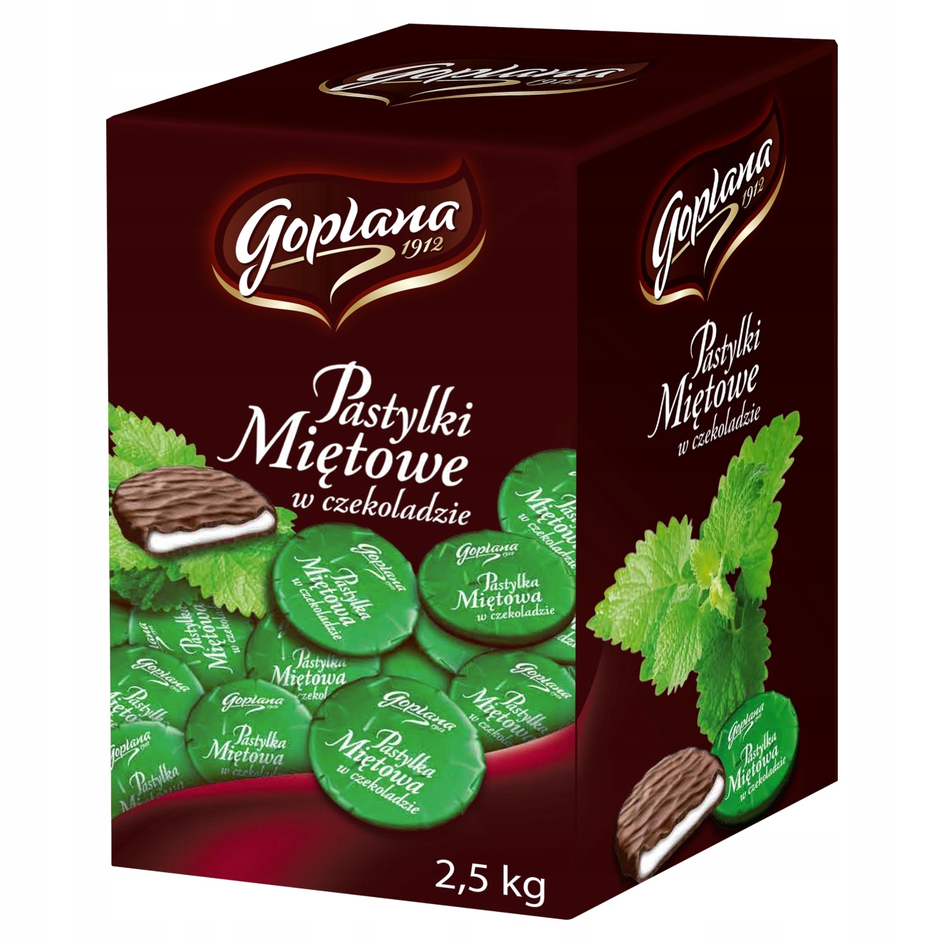 Levně Goplana Mátové pastilky v čokoládě 2,5 kg