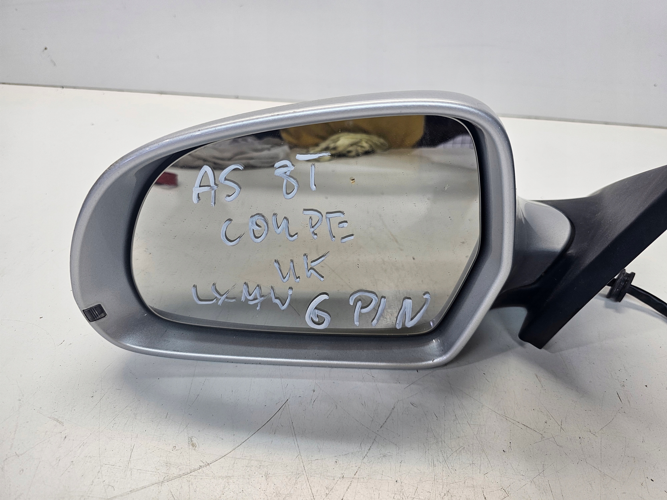 mirror exterior left AUDI A5 8T COUPE LX7W6-PIN UK