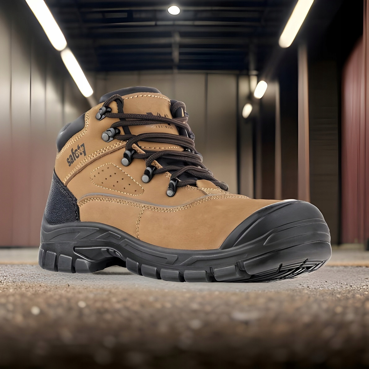 Buty Robocze Bezpieczne z Noskiem i Wkładką Antyprzebiciową VM DAMASK S3 44 Model damask