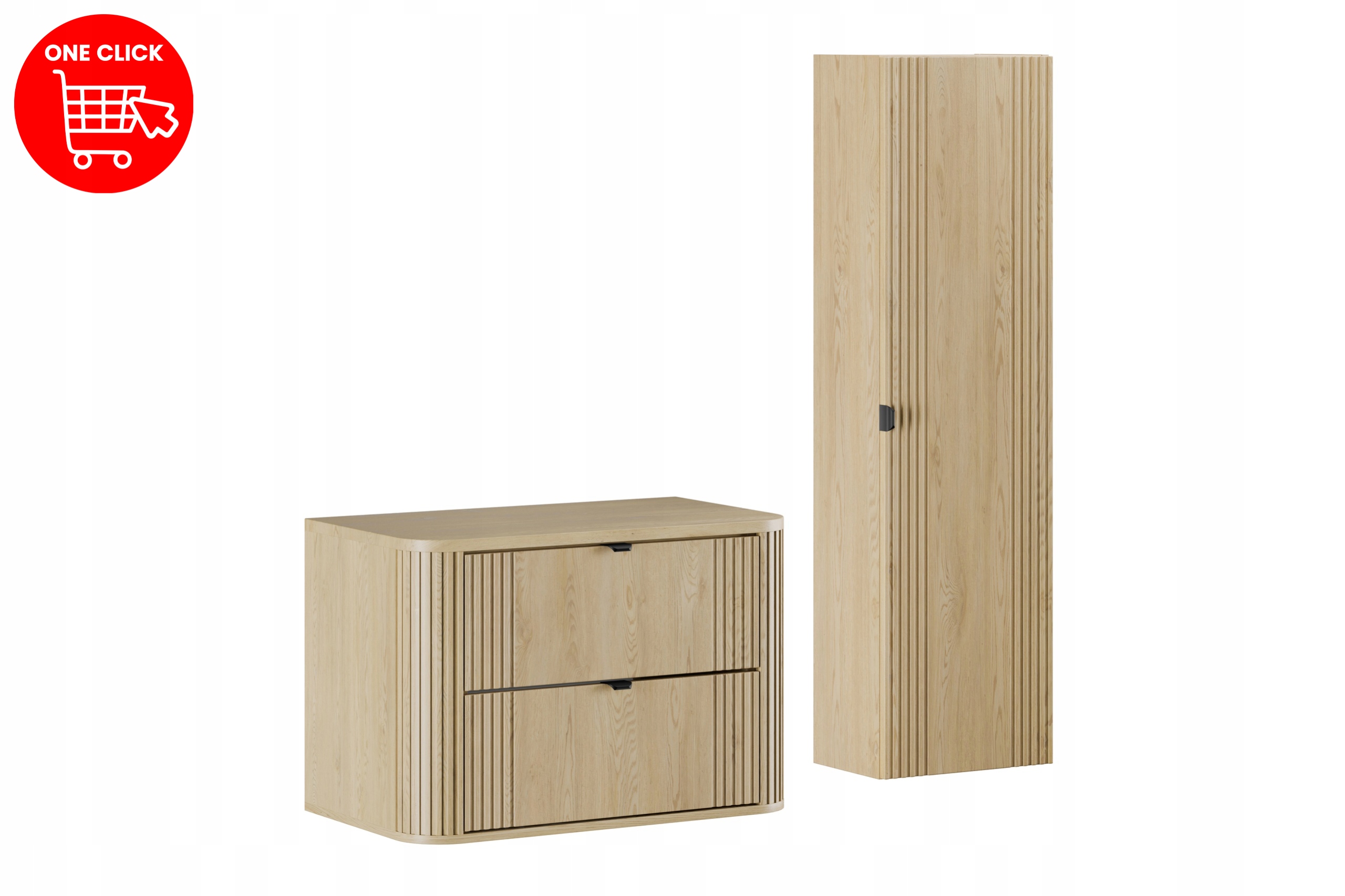 Nábytková sada 80 cm s vysokou deskou a skříňkou