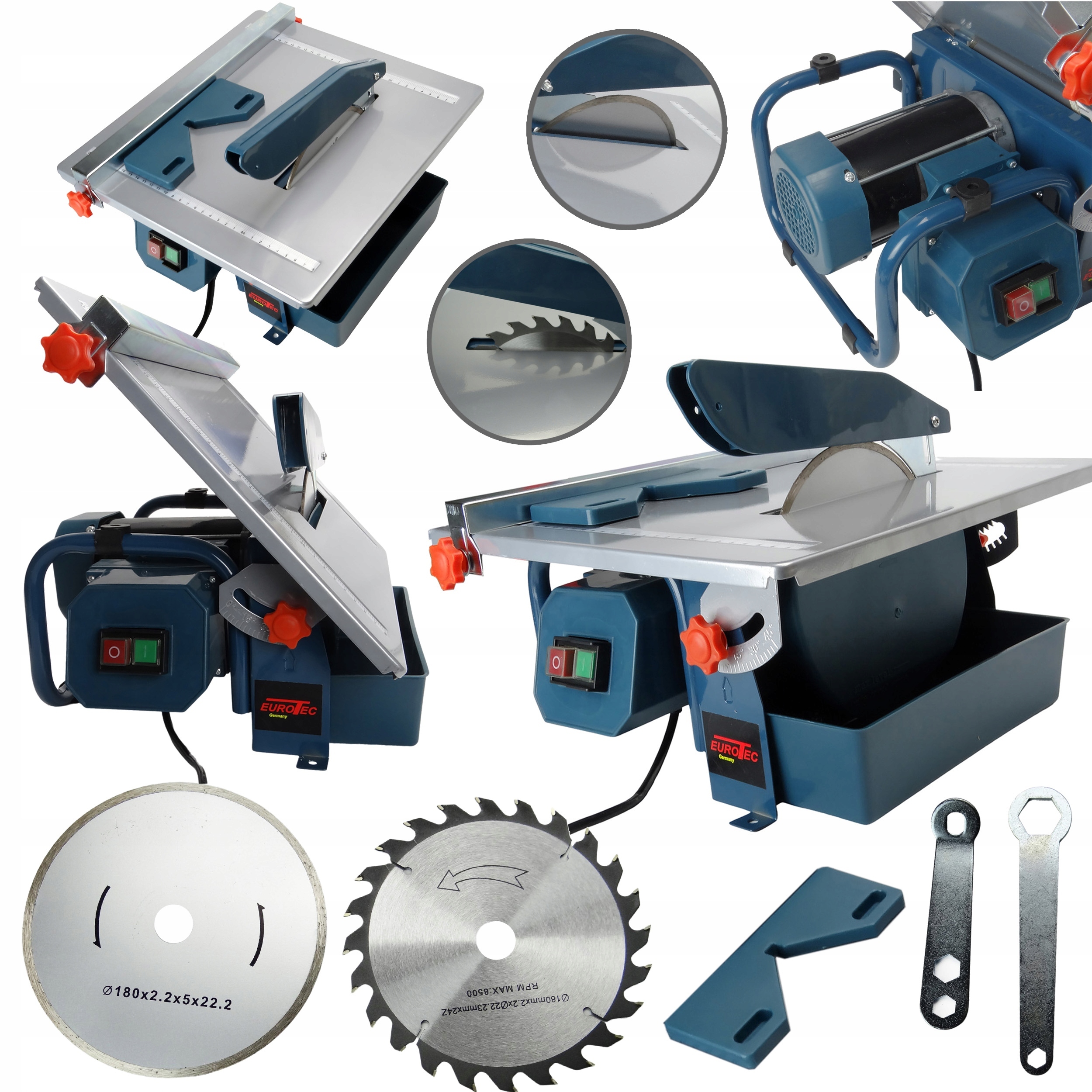 Przecinarka Do Glazury Płytek Na Mokro I Sucho 2W1 1800W Drewna Pilarka