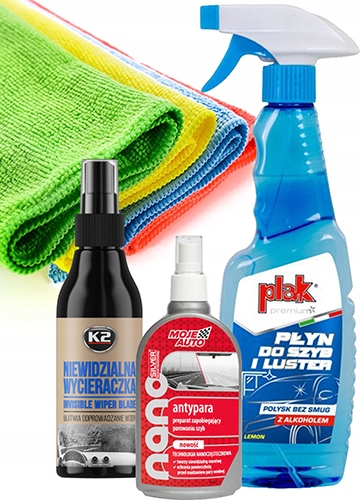 

Niewidzialna wycieraczka Antypara Płyn do szyb