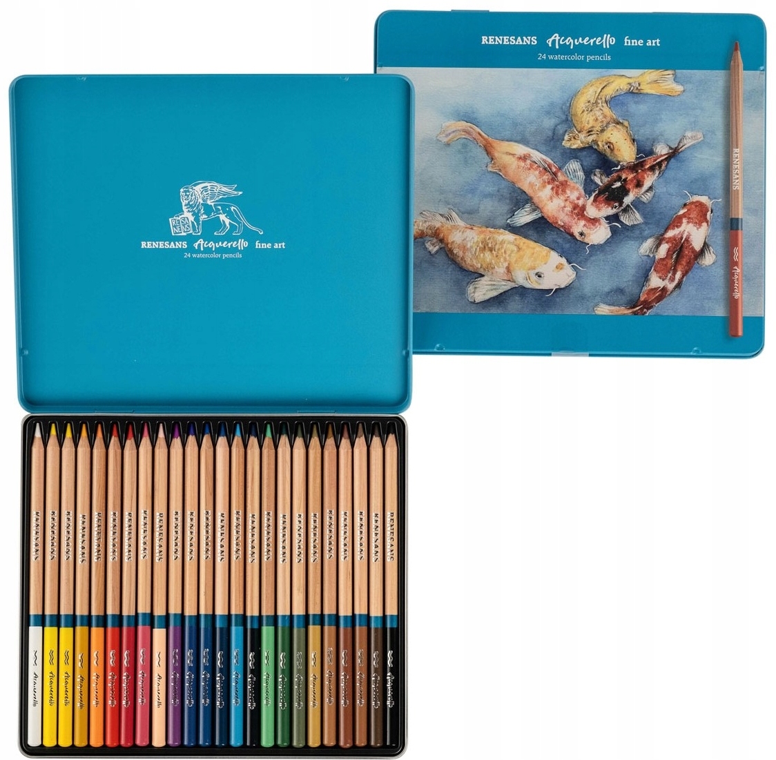 Pastelky akvarelové Renesans Acquerello 24 barev