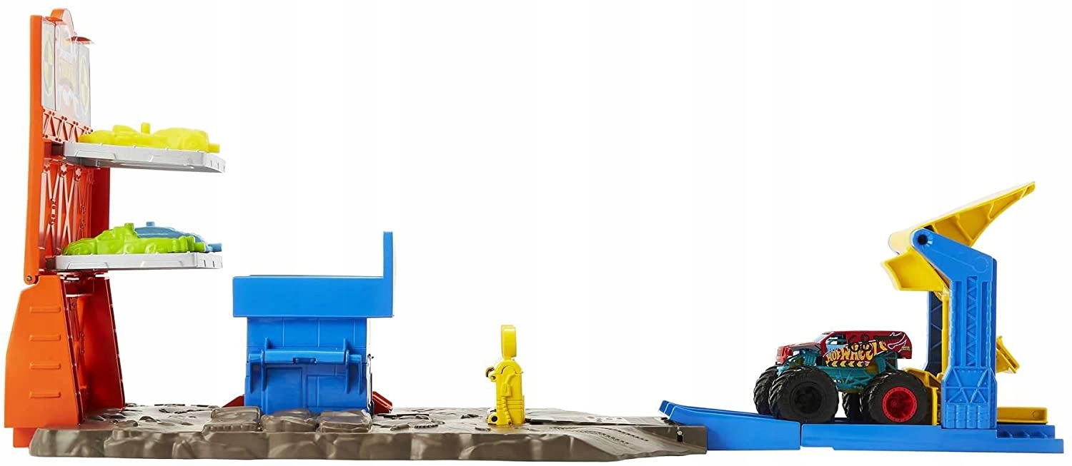 HOT WHEELS MONSTER TRUCK zestaw DEMOLKA NA STACJI Model Blast Station