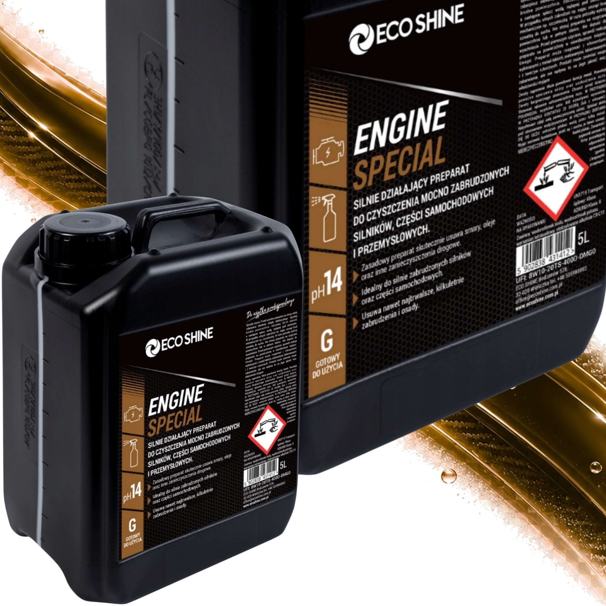 Eco Shine Engine Special 5L – preparat do mycia i odtłuszczania silników