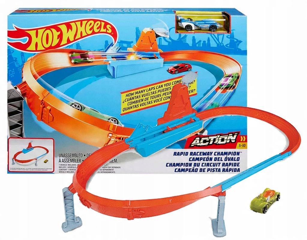 

Hot Wheels Tor Szybki Wyścig +auto GJM75