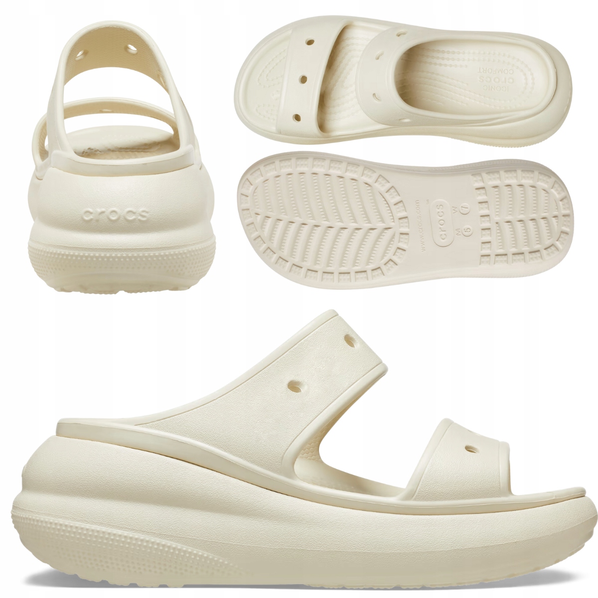Crocs Dámské Chodítka Na Platformě Pěnové Nazouváky Crush Clog vel. 39-40