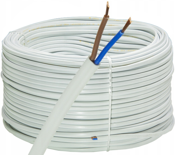 

Przewód Prądowy Płaski Kabel OMYp 2x0,5 Linka 10m