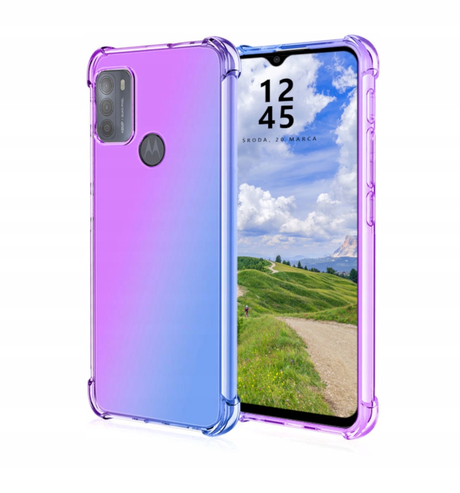 

Etui do Motorola G50 Mieniące Pancerne Aurora