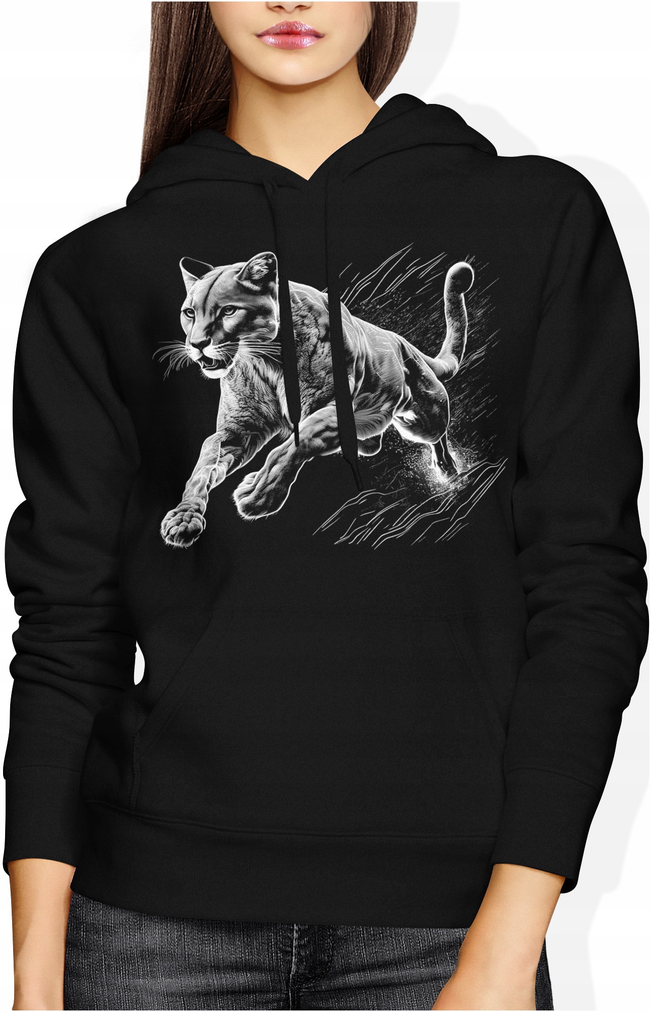 

Bluza Damska Z Nadrukiem Puma Kot Kotem Rozmiar XL