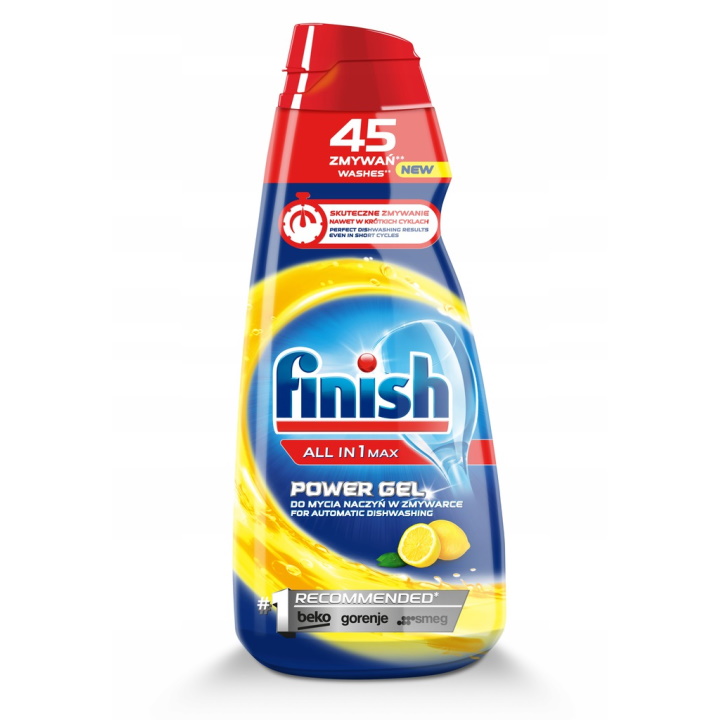 

Finish All in 1 Max Lemon Żel do Zmywarki 900ml