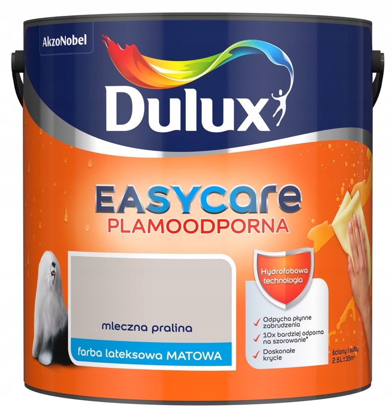 

Farba Dulux Easycare- mleczna pralina, 2.5l