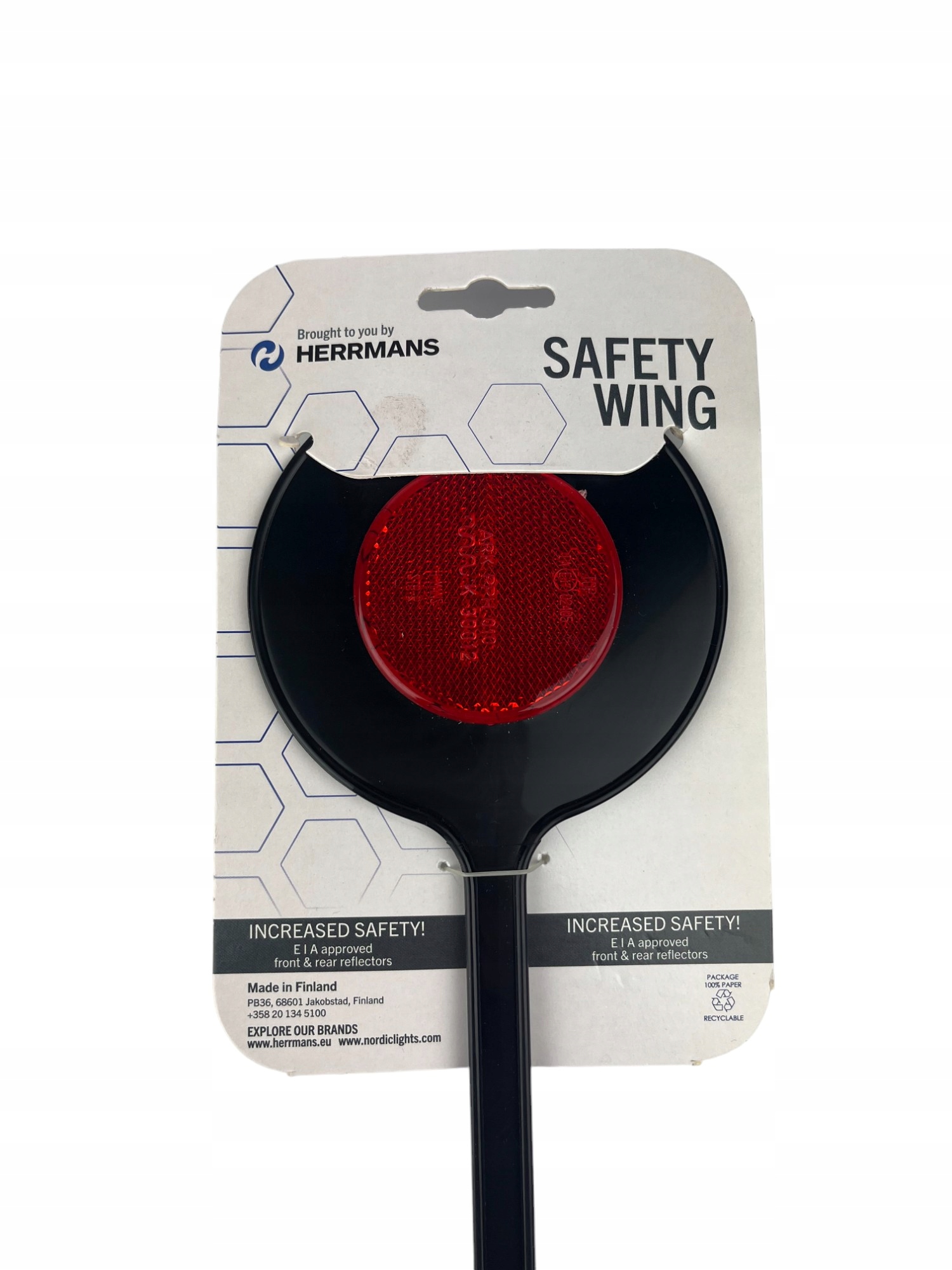 ODBLASK ROWEROWY LIZAK HERRMANS BLACK ODBLASKI NA ROWER RÓŻNE KOLORY EAN (GTIN) 6438534002711