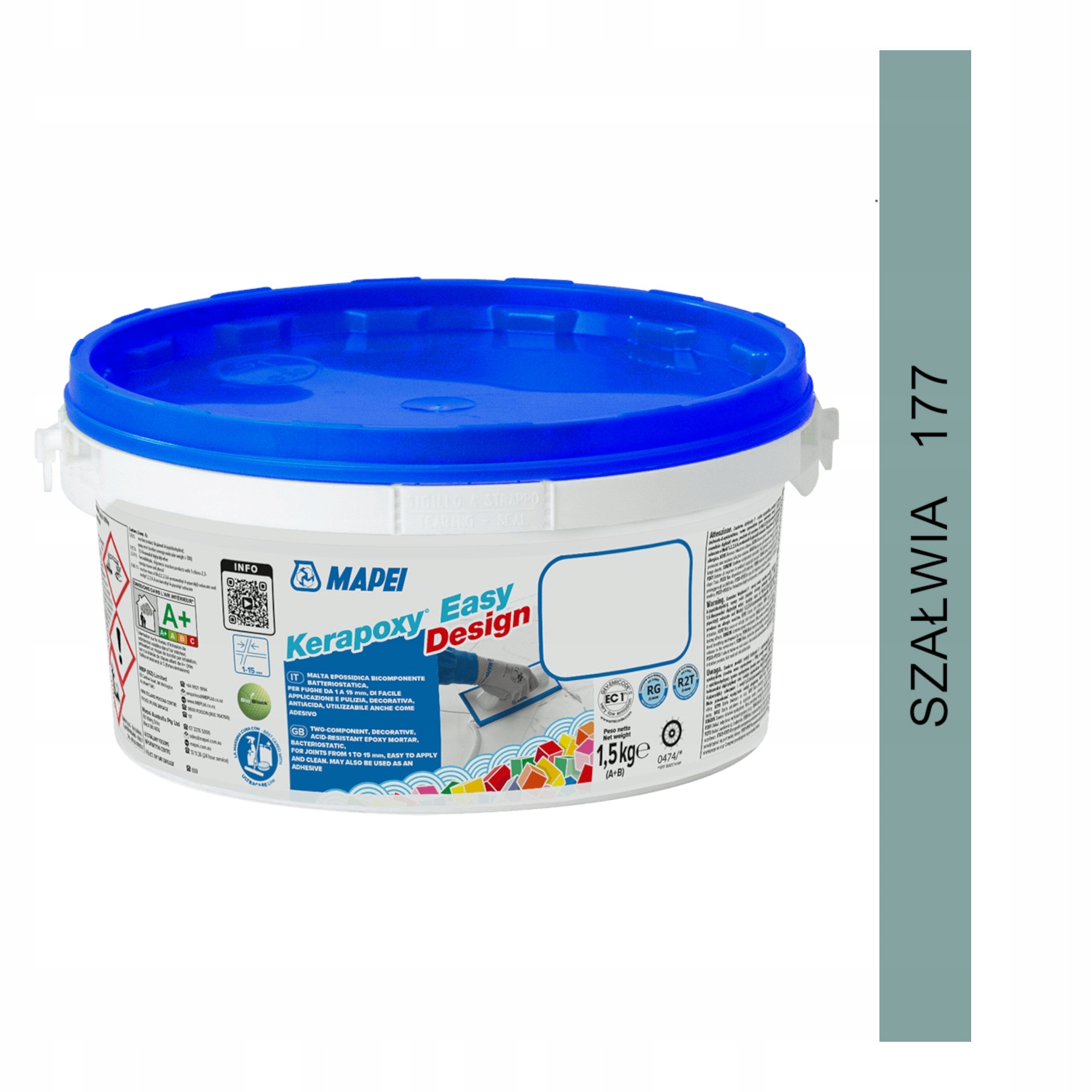 Mapei Kerapoxy Easy Design Fuga epoksydowa 1,5kg 177 Szałwia