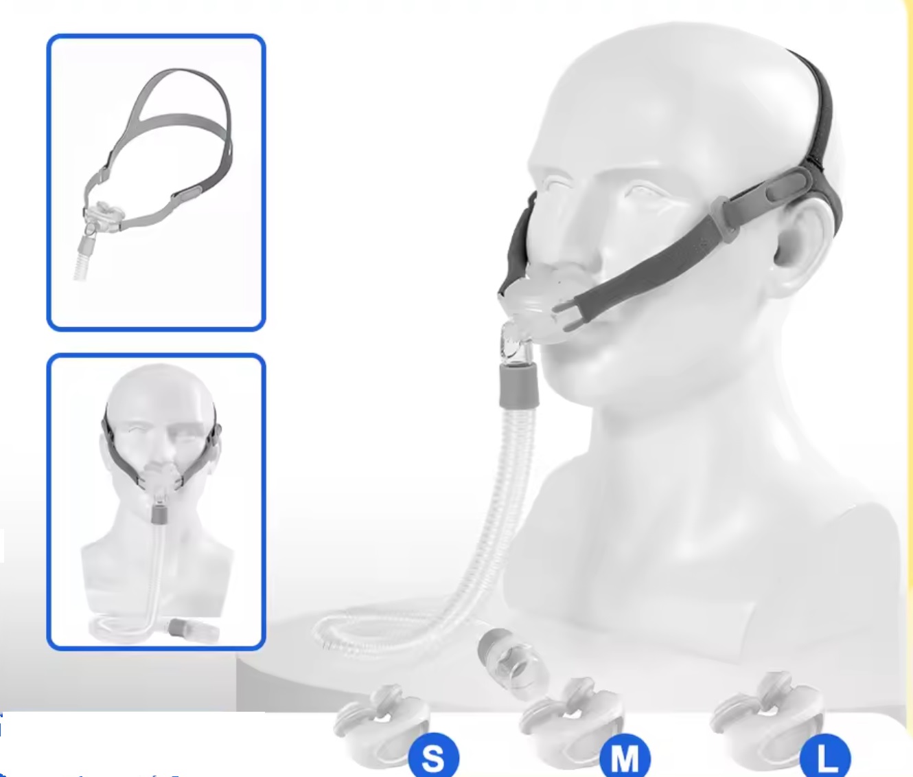 Maska podnosowa na bezdech senny i przeciw chrapaniu