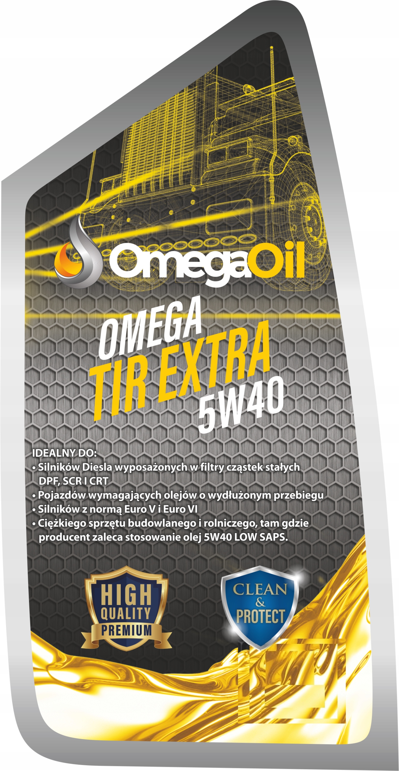 

Polski Olej Silnikowy Omega Tir Extra 5W40 20L