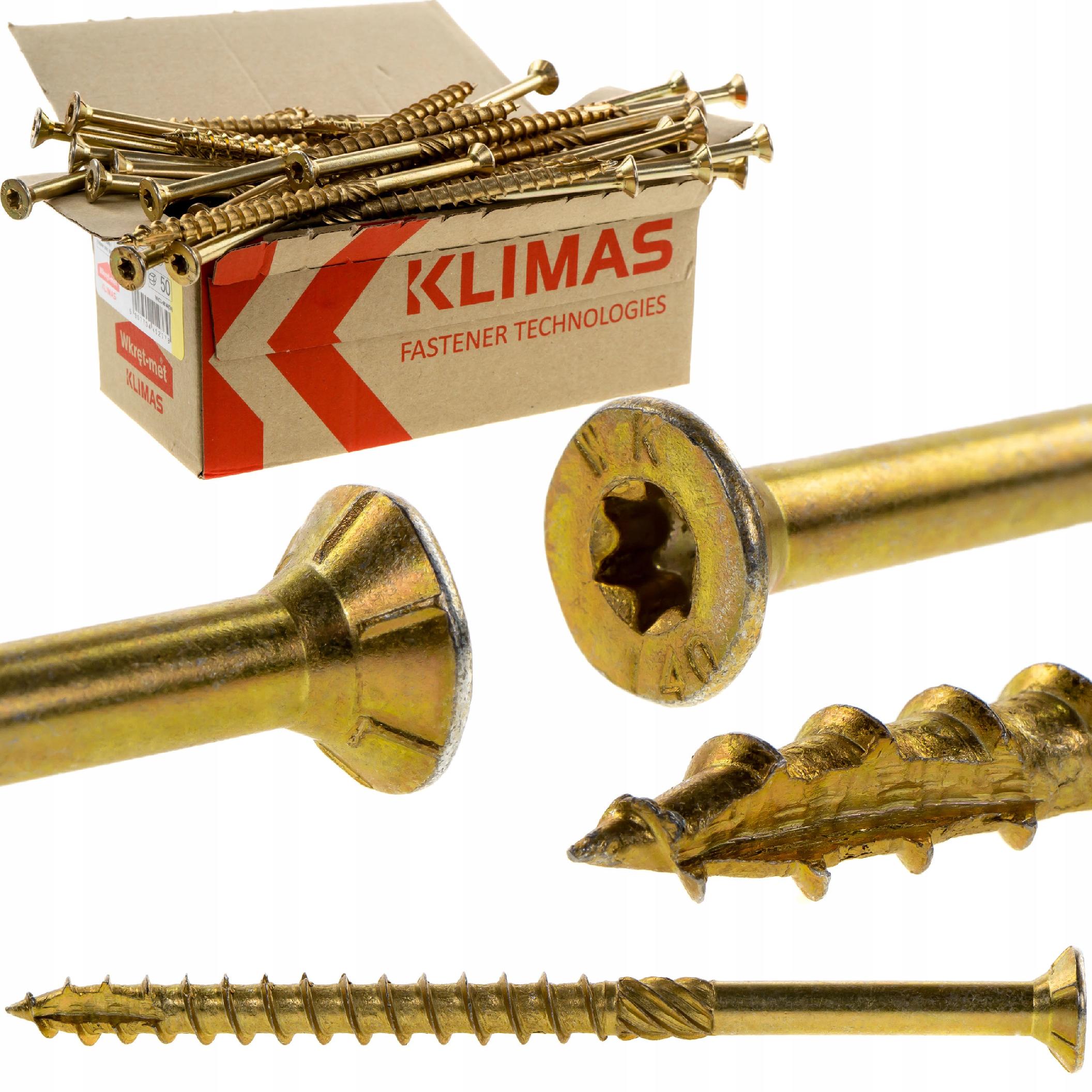

Wkręty do drewna ciesielskie Klimas 8x260 50szt