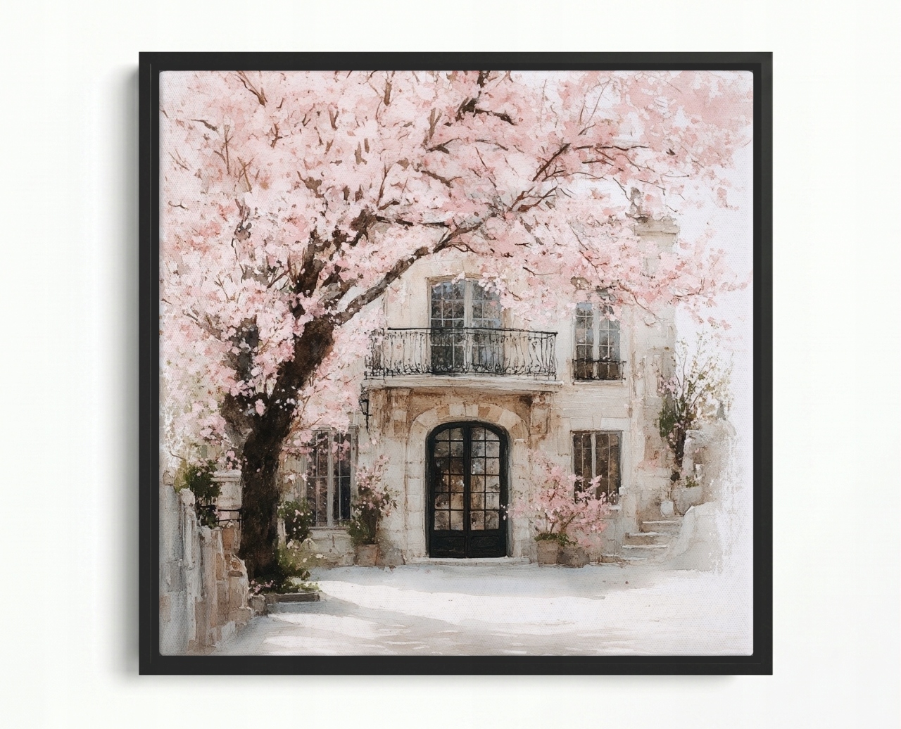 Obraz Rám American Box Krajina Francúzsko Provence Dom Willa Strom 60x60