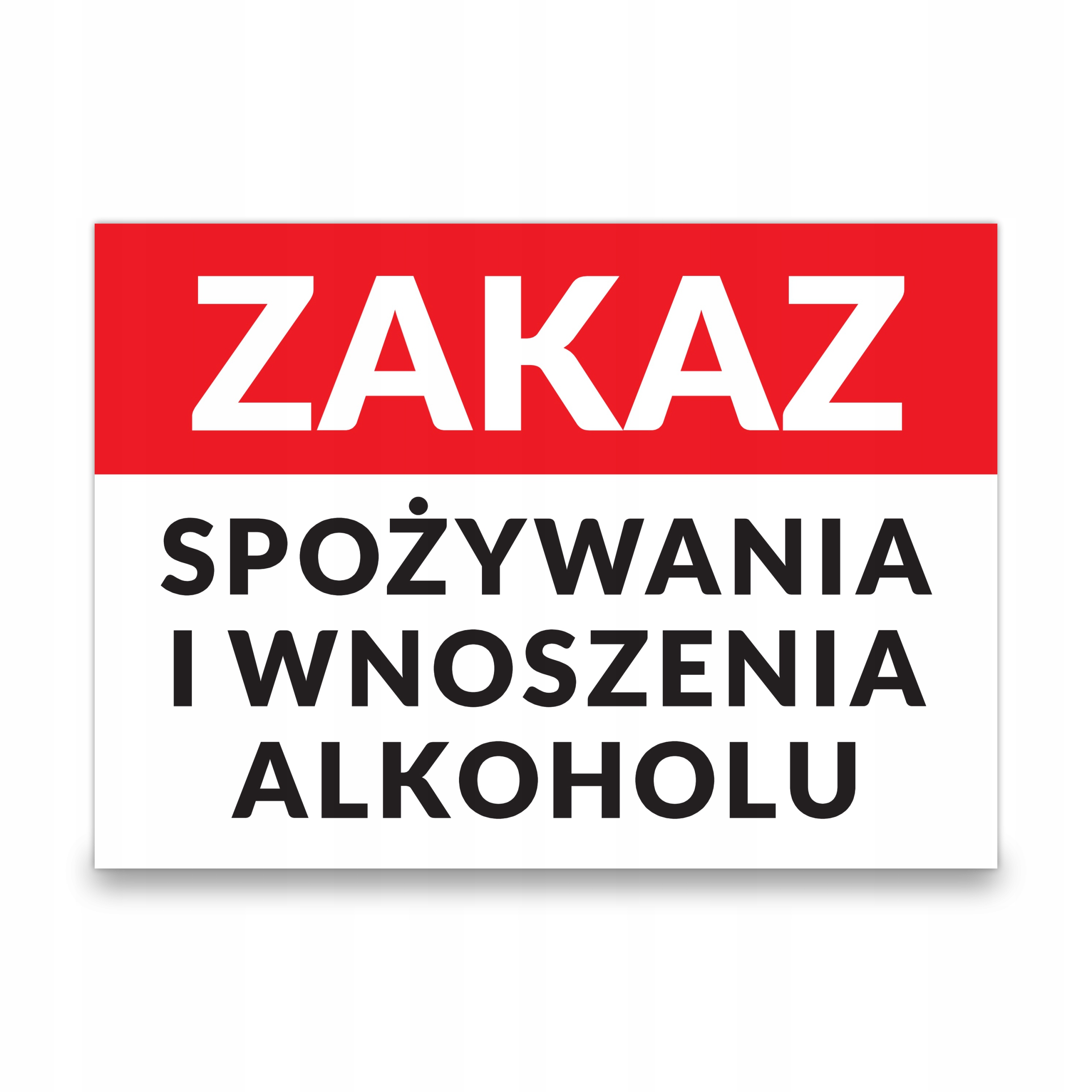

Zakaz Spożywania Alkoholu 5mm Pcv, Uv, format A4
