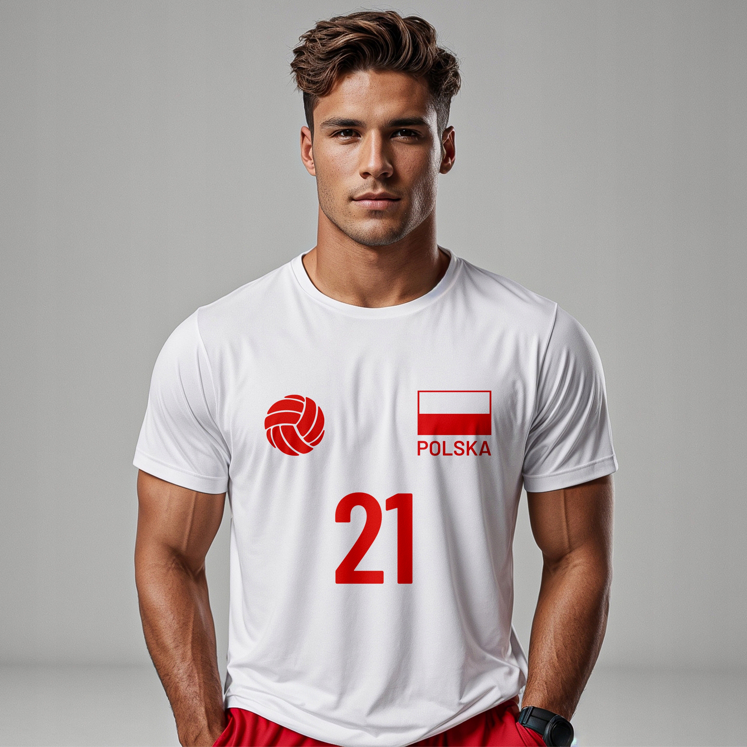 Polska Koszulka Siatkarska z Nadrukiem Marka inny