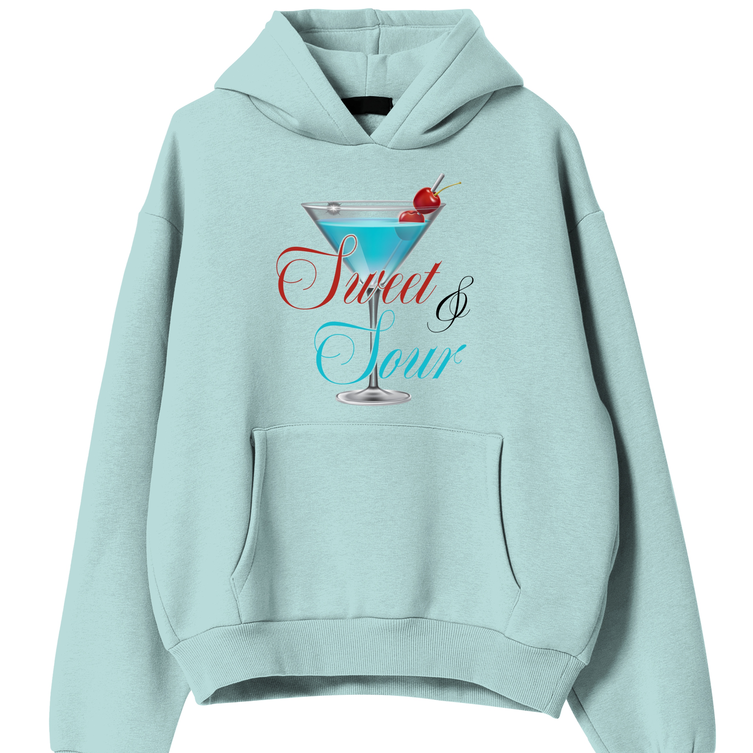 Mikina Mátová Kapuce Dárek pro milovnici nápojů Sweet & Sour S