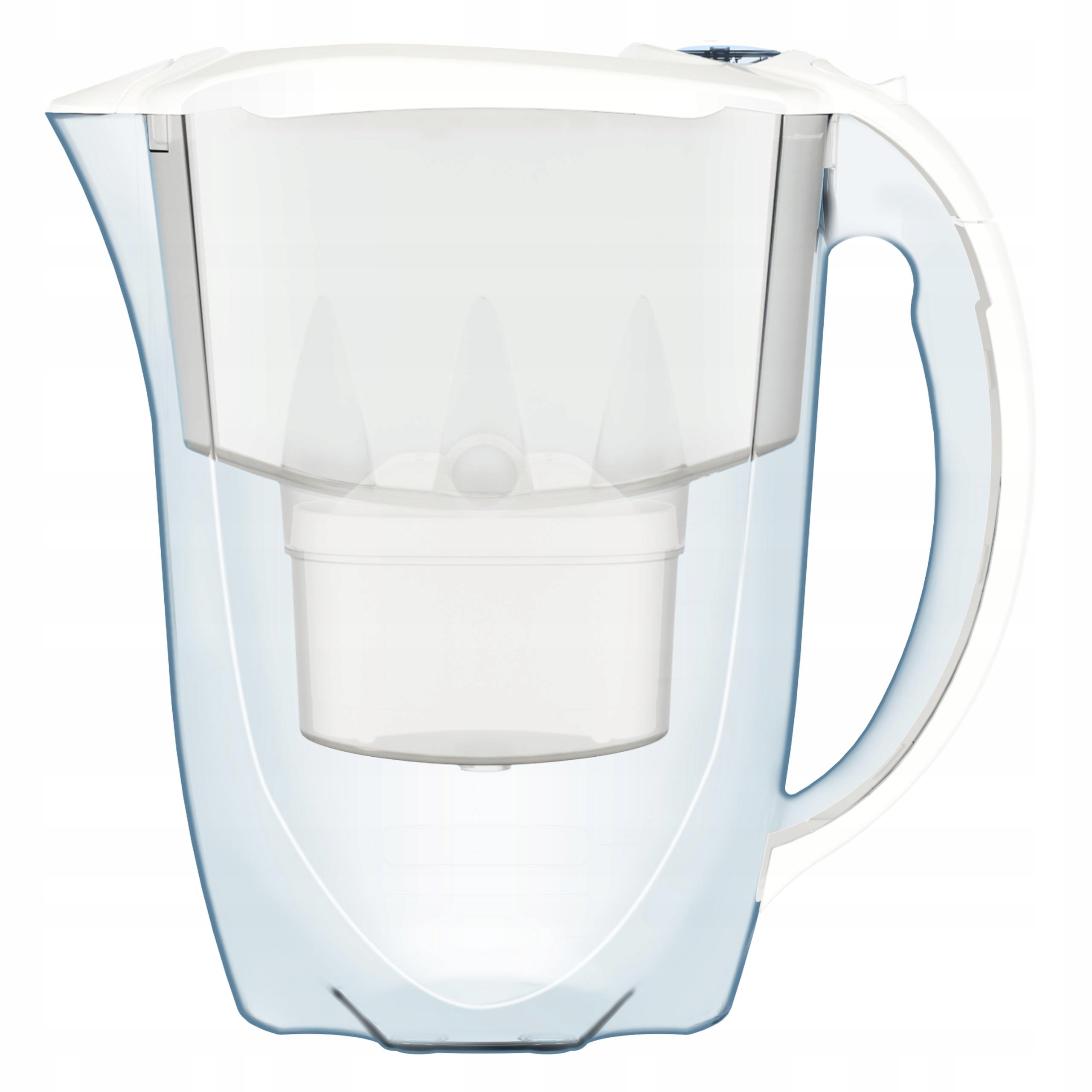 Dzbanek filtrujący Aquaphor + filtr maxfor+ gratis Model Amethyst Biały