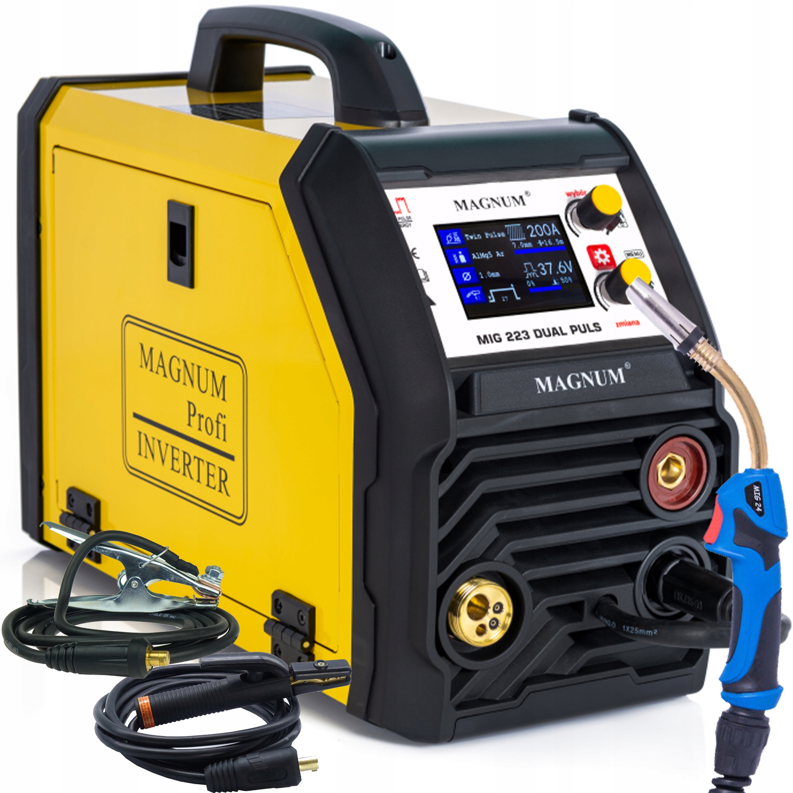 Svařovací stroj Magnum Mig 223 Dual Puls Synergie LCD Mig/mag Mma Tig