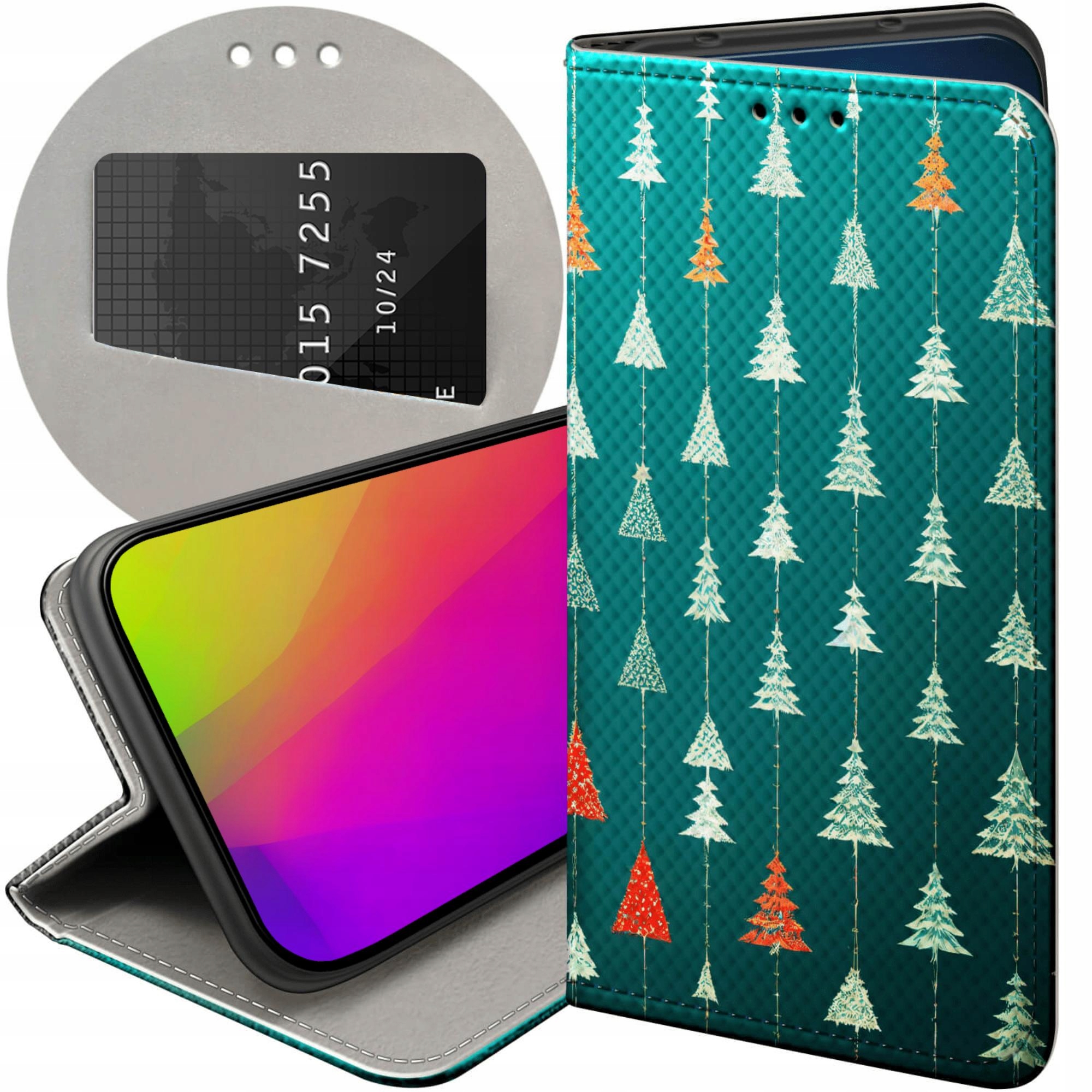Etui Z Klapką Do Honor MAGIC7 Pro Choinka Święta Boże Narodzenie Case