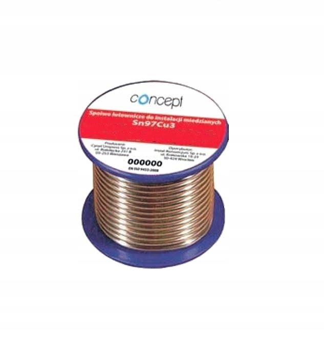 

Cyna Lut Spoiwo Lutownicze Cynel 250g fi 3,00 mm