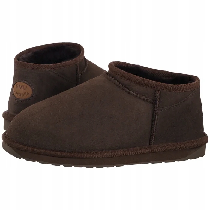 Dámské boty Kotníkové Boty Emu Australia Stinger Compact Chocolate W13013